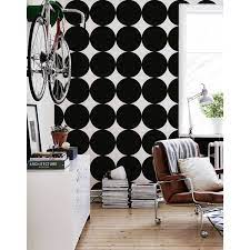 Black Polka Dots Wallpaper Wall Mural