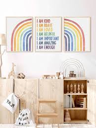 Rainbow Education Affirmation Prints