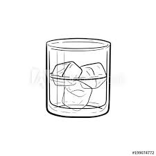 Vector Sketch Ice Cube Drawing
