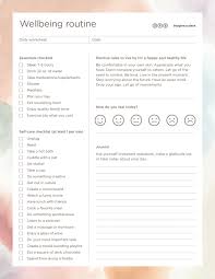 wellbeing worksheet imagine a place ofs