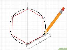 Um die flächeninhaltsformel für das regelmäßige sechseck herzuleiten zeichnen wir die 3 diagonalen (ad, be und cf) ein. Ein Sechseck Zeichnen Sechseck Patchwork Nahen Auf Papier Nach Englischer Art Sechseck