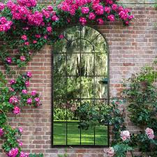Garden Outdoor Mirror Arched Window