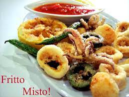 fritto misto of calamari lemon and