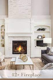 Painted Brick Fireplace Colorful