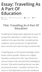 short essay on travelling feb 25 2019 we asked an expert how to write a vivid essay about your travel experience whether its about a family vacation or your best trip ever