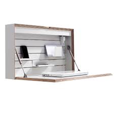 It's the perfect mix of style and function. Flatbox Modern Fold Away Wall Desk By Muller With Usb And Light Designers Avenue