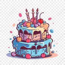 cake birthday vector sticker birthday