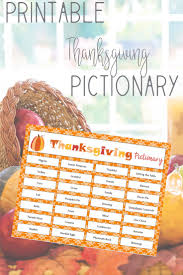 easy thanksgiving pictionary game free