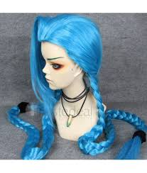 Blue hair and kitteh ears. League Of Legends Jinx Long Blue Cosplay Wig On We Heart It
