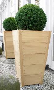 Wood Planters Wood Planter Box Patio Pots