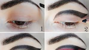 black and red unusual makeup tutorial