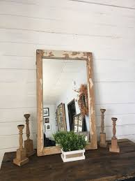 Large Distressed Mirror Old Window From