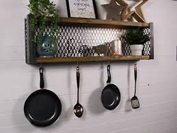 Industrial Style Wall Shelves Monnted