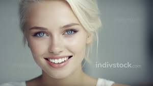 young woman blonde blond hair