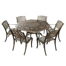 Outdoor Dining Set With Lazy Susan