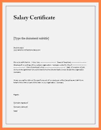 8 Salary Certificate Letter Format Word Salary Slip
