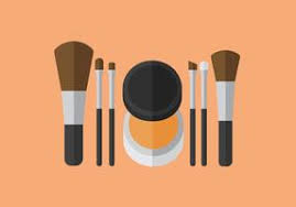 makeup brush vector art icons and