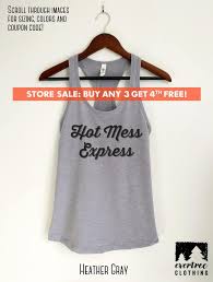 Hot Mess Express Tank Top Ladies Vacation Top Fun Tank Top Gift For Girlfriend Mom