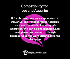 Leo Compatibility Leo Sagittarius Leo Aquarius Leo