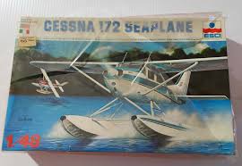 esci cessna 172 seaplane airplane model