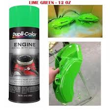 Lime Green Coating Spray Can Brake
