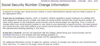 name and social security number change