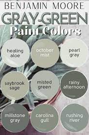 Sophisticated Gray Green Paint Colors