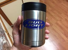 Bud Light Decal On Yeti Colster Coozie Made With Cricut