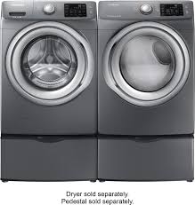 The samsung washer dryer combo works really well in small spaces. Customer Reviews Samsung 4 2 Cu Ft 9 Cycle High Efficiency Steam Front Loading Washer Platinum Wf42h5200ap Best Buy