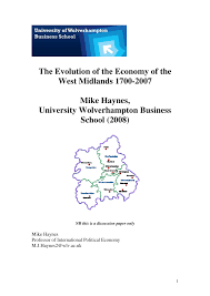 economy of the west midlands 1750