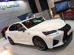 ultra white lexus gs f on display at