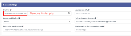 are you finding index php in the url s