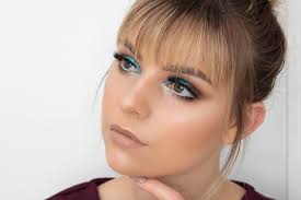 teal cool brown smokey eye tutorial