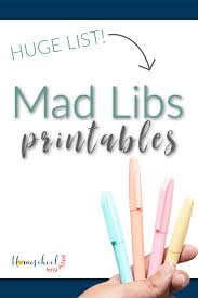 mad libs printables 4onemore