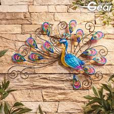Glass Peacock Wall Art