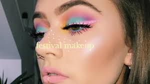 easter egg themed festival makeup