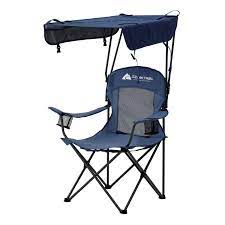 ozark trail sand island shaded canopy cing chair with cup holders