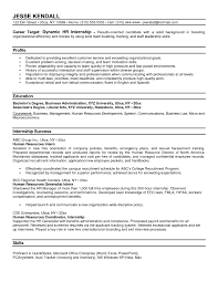 How To Write Resume For An Internship Templates Resumes No