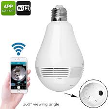 Led Light Bulb Security Camera 360 Degree Fisheye Cts Systems