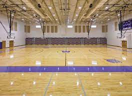 wood basketball court flooring