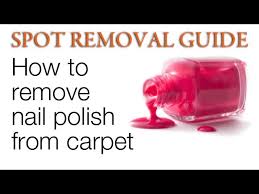 remove nail polish from your carpet
