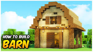 minecraft how to build a barn for