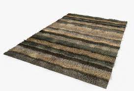color strip fluffy carpet 3d model carpets