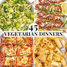 45 easy vegetarian dinner recipes the
