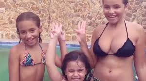 I rested with my girls. Desafio Da Piscina Feat Duda Yt031 60fps Leticia S World Taken By Children Online Vlog