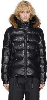 Moncler Black Down Marque Jacket