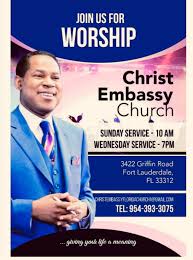 It's a vision, and in christ embassy australia, something is always happening somewhere at every single point in time. Welcome To Christ Embassy Florida Home