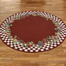sonoma hand hooked fruit round rugs