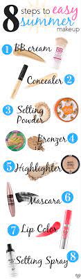 8 steps to easy summer makeup