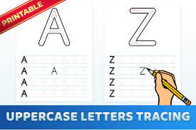 tracing uppercase letters worksheets
